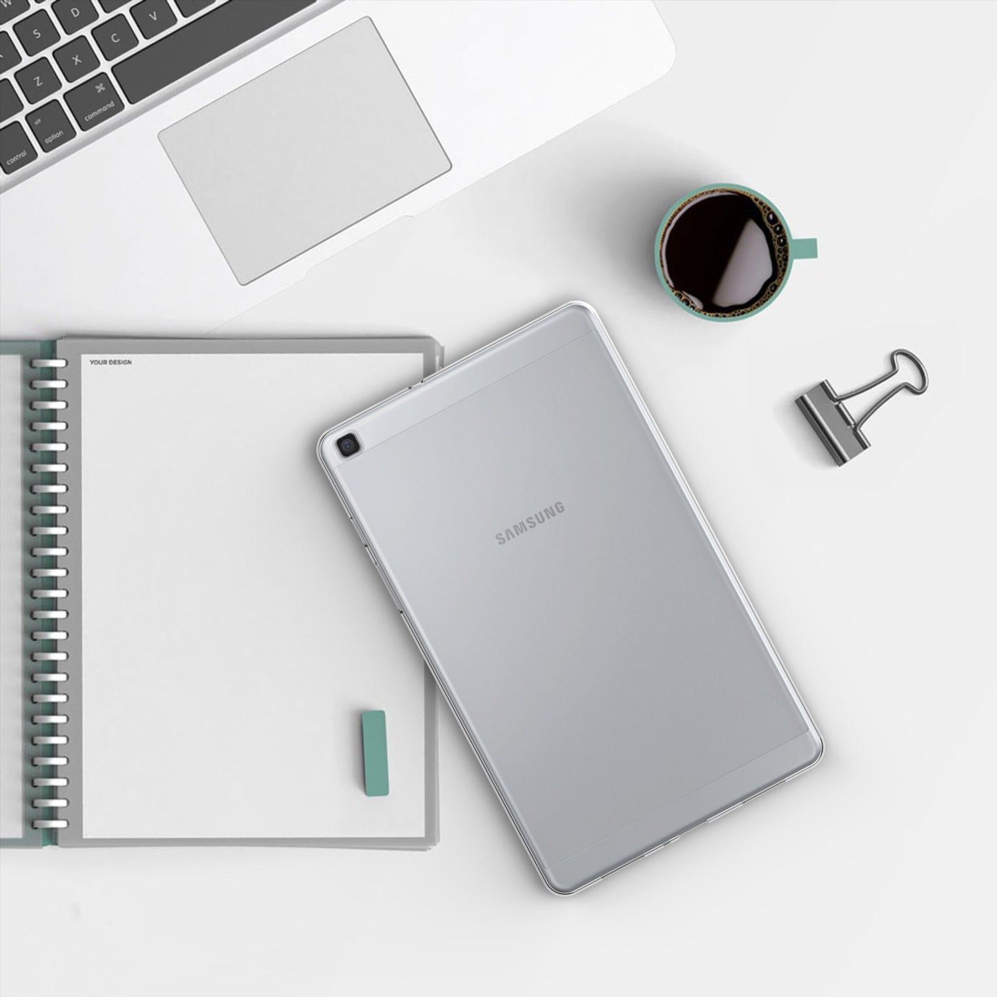 kwmobile Hülle kompatibel mit Samsung Galaxy Tab A 8.0 (2019) Hülle - weiches Silikon Case transparent - Tablet Cover