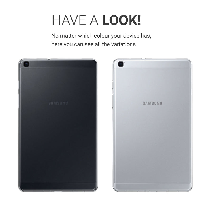 kwmobile Hülle kompatibel mit Samsung Galaxy Tab A 8.0 (2019) Hülle - weiches Silikon Case transparent - Tablet Cover