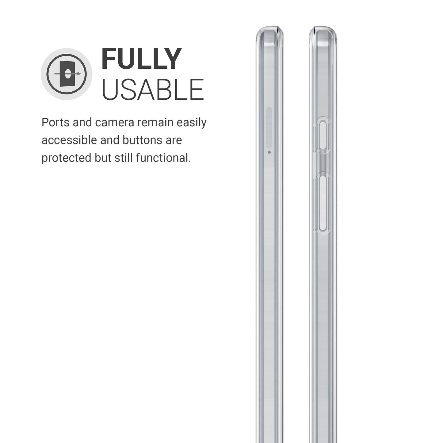 kwmobile Hülle kompatibel mit Samsung Galaxy Tab A 8.0 (2019) Hülle - weiches Silikon Case transparent - Tablet Cover
