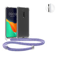 kwmobile Necklace Case kompatibel mit Xiaomi Mi 9T (Pro) / Redmi K20 (Pro) Hülle - Silikon Cover mit Handykette - Band Handyhülle Schwarz Transparent Schwarz  