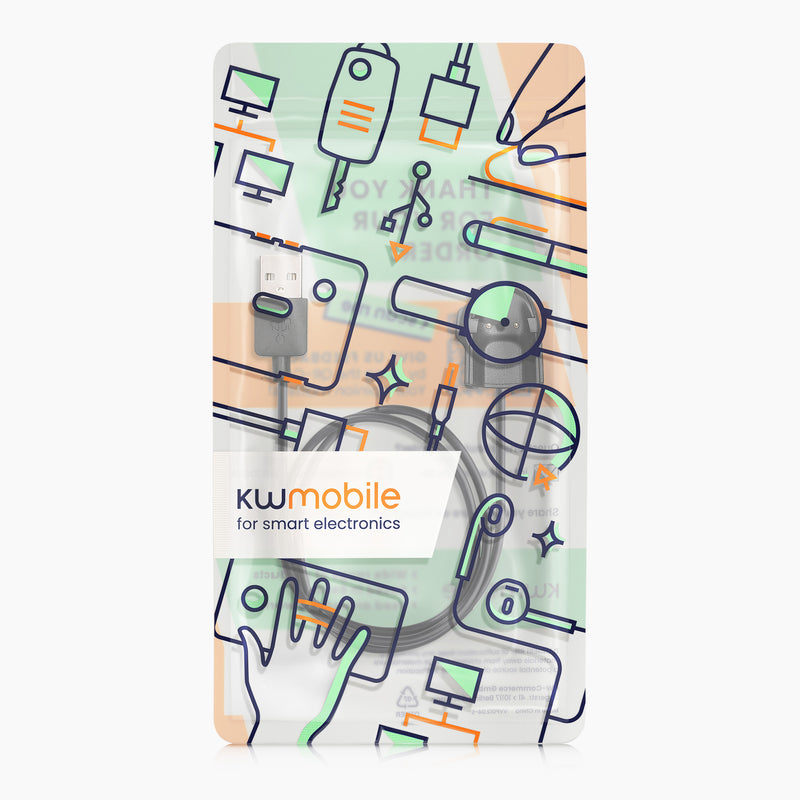 kwmobile USB Kabel Charger kompatibel mit Samsung Galaxy Fit e Ladekabel Smart Watch Ersatzkabel Fitnesstracker Aufladekabel