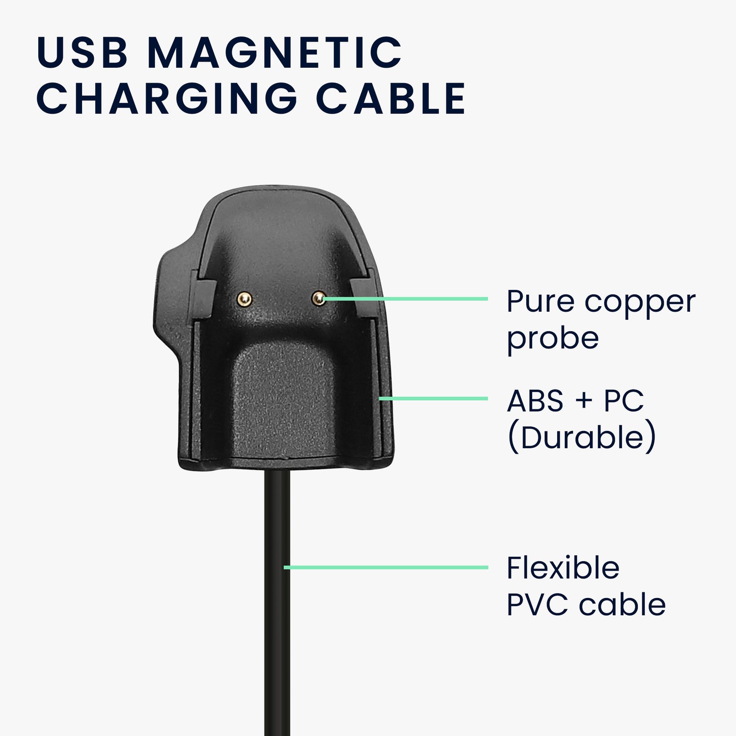 kwmobile USB Kabel Charger kompatibel mit Samsung Galaxy Fit e Ladekabel Smart Watch Ersatzkabel Fitnesstracker Aufladekabel