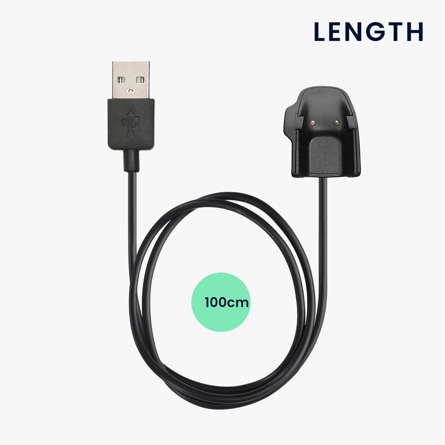kwmobile USB Kabel Charger kompatibel mit Samsung Galaxy Fit e Ladekabel Smart Watch Ersatzkabel Fitnesstracker Aufladekabel