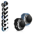 kwmobile 2x Uhrenarmband für Huawei Watch GT (46mm) Armband - Fitnesstracker Band Set aus TPU Silikon - Ersatzarmband Smartwatch - Dunkelblau Schwarz Dunkelblau  