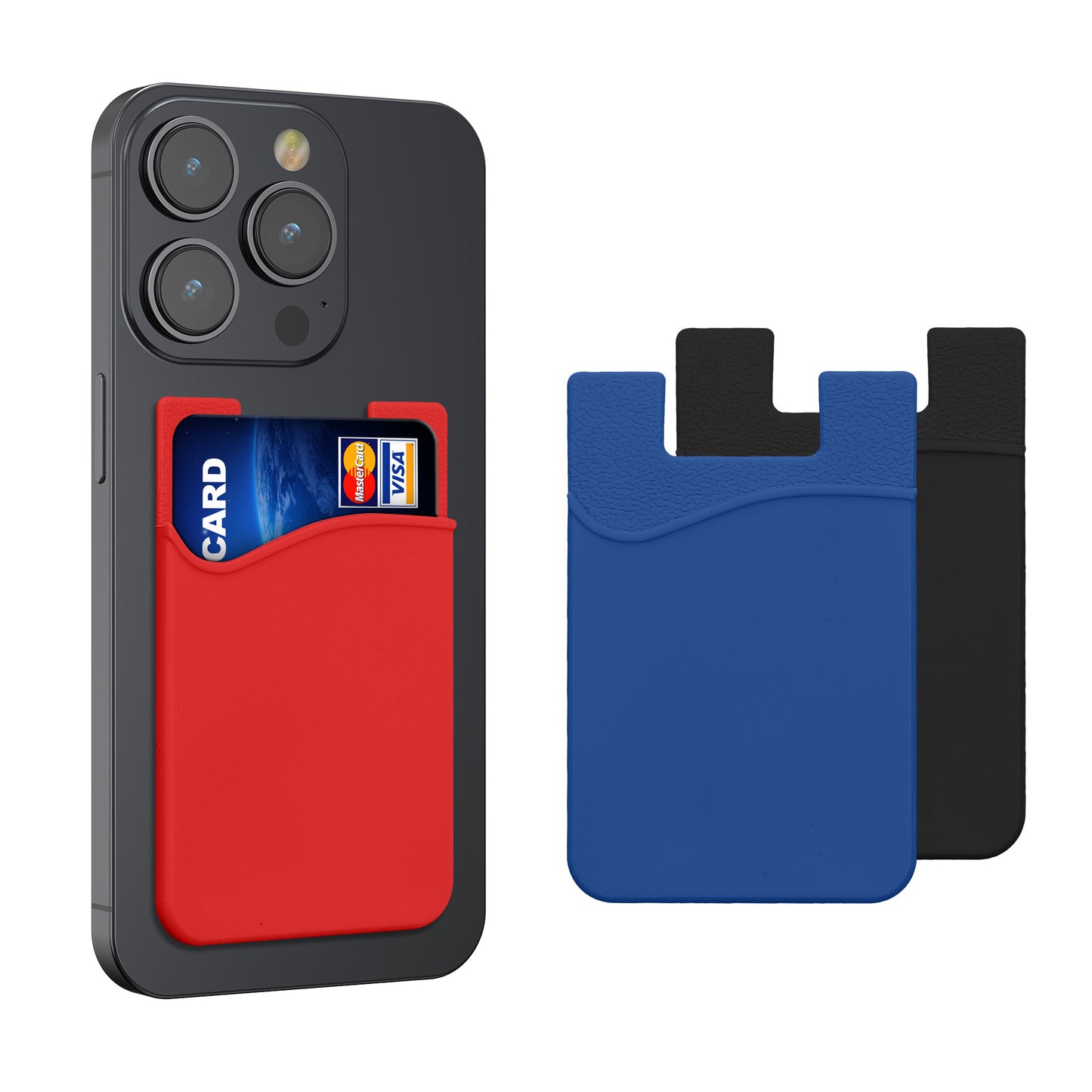 kwmobile Kartenhalter Hülle für Smartphone
