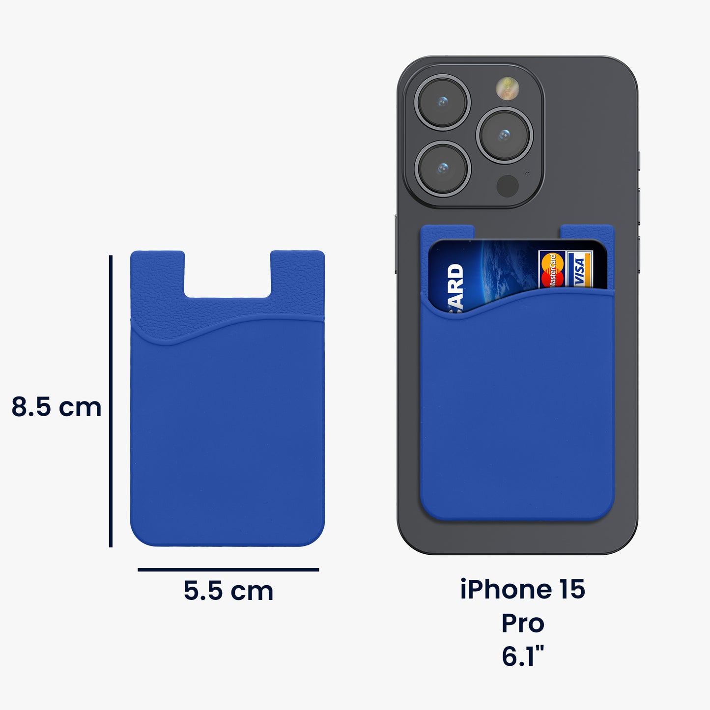kwmobile Kartenhalter Hülle für Smartphone