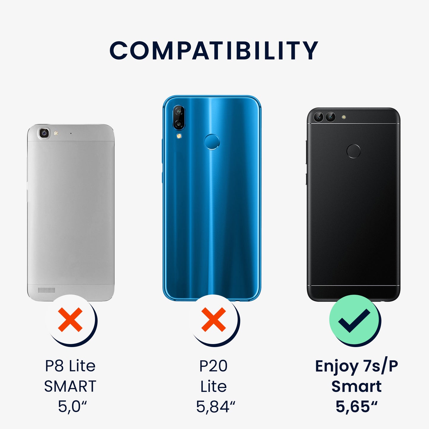Hülle kompatibel mit Huawei Enjoy 7S / P Smart (2017)