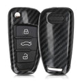 kwmobile Autoschlüssel Hülle kompatibel mit Audi 3-Tasten Klappschlüssel Hardcover Schutzhülle Schlüsselhülle Cover