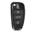 kwmobile Autoschlüssel Hülle kompatibel mit Audi 3-Tasten Klappschlüssel Hardcover Schutzhülle Schlüsselhülle Cover