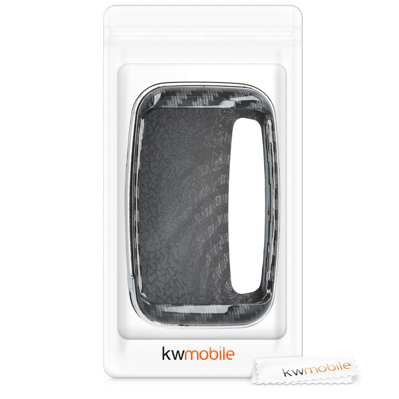 kwmobile Autoschlüssel Hülle kompatibel mit Land Rover Jaguar 5-Tasten Funk Autoschlüssel Hardcover Schutzhülle Schlüsselhülle Cover