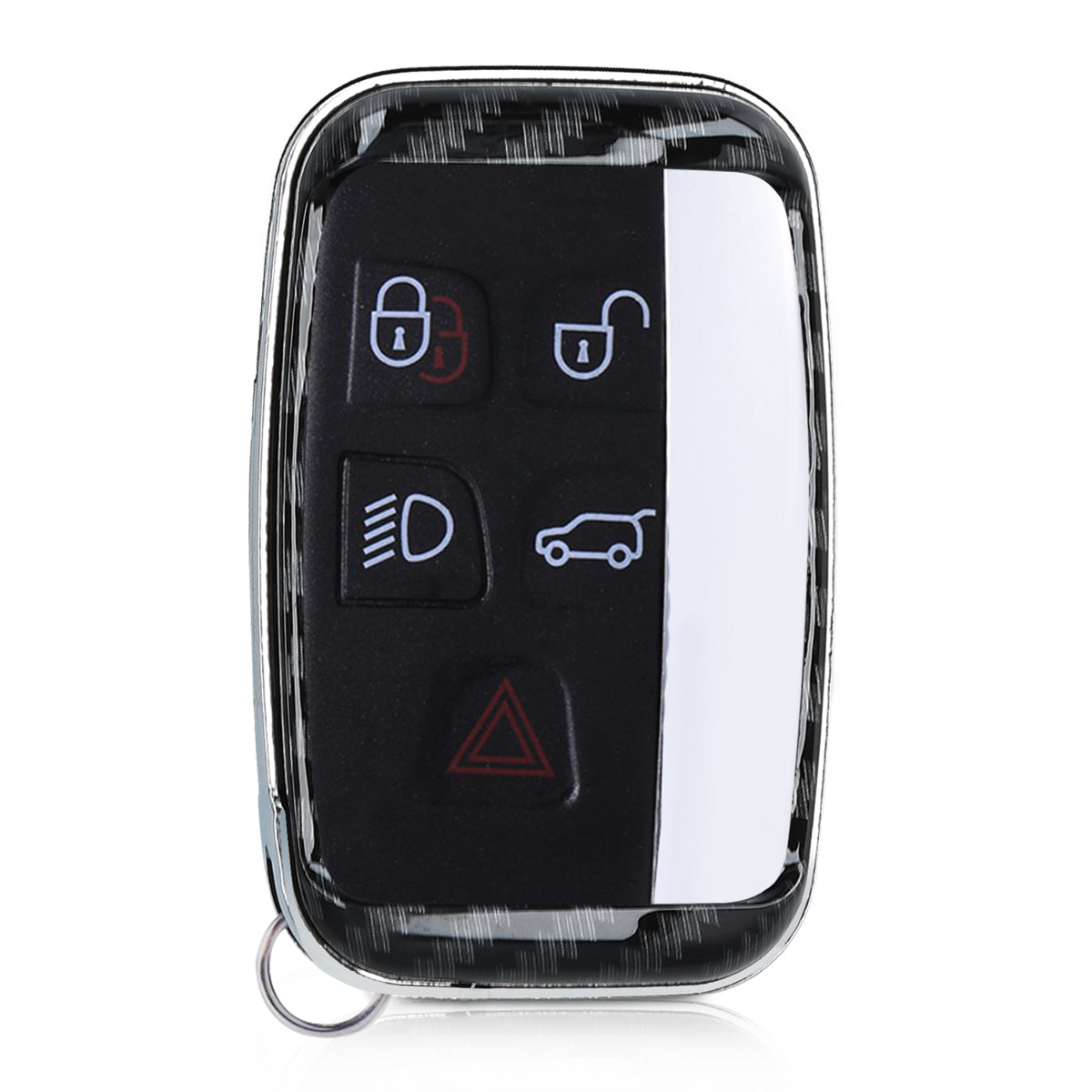 kwmobile Autoschlüssel Hülle kompatibel mit Land Rover Jaguar 5-Tasten Funk Autoschlüssel Hardcover Schutzhülle Schlüsselhülle Cover