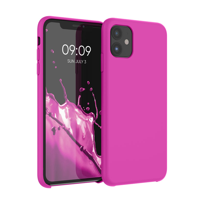 kwmobile Handyhülle für Apple iPhone 11 Hülle - Case Silikon - Kabelloses Laden - Schutzhülle Cover