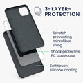 kwmobile Handyhülle für Apple iPhone 11 Hülle - Case Silikon - Kabelloses Laden - Schutzhülle Cover