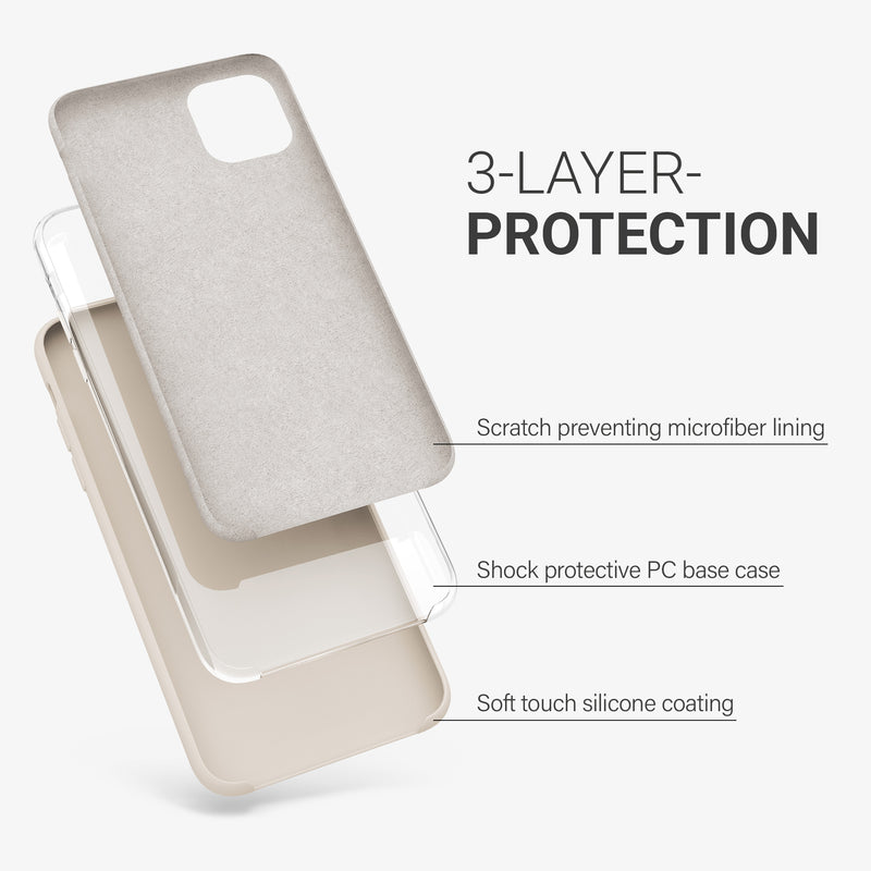 kwmobile Handyhülle für Apple iPhone 11 Pro Max Hülle Case Silikon Kabelloses Laden Schutzhülle Cover