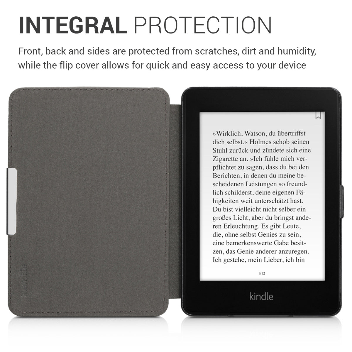Kunstleder Hülle kompatibel mit Amazon Kindle Paperwhite