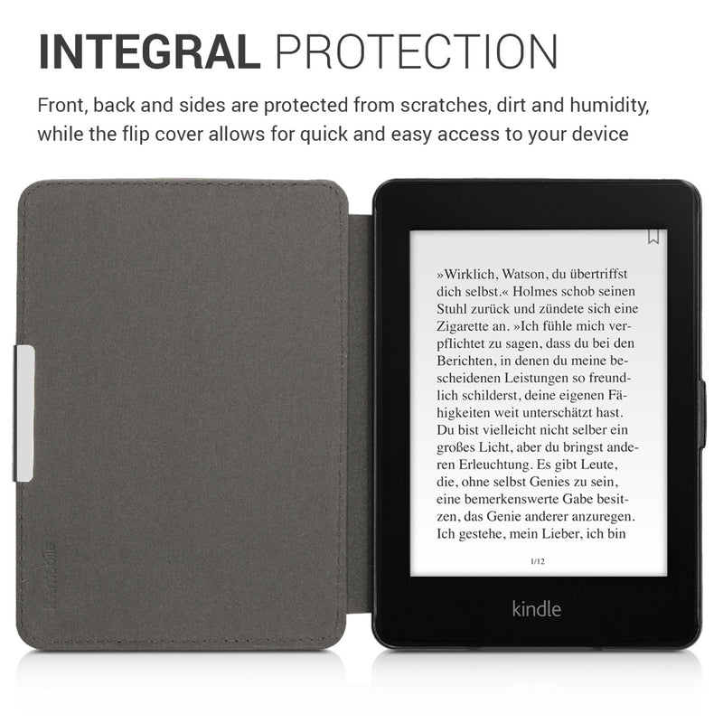Kunstleder Hülle kompatibel mit Amazon Kindle Paperwhite