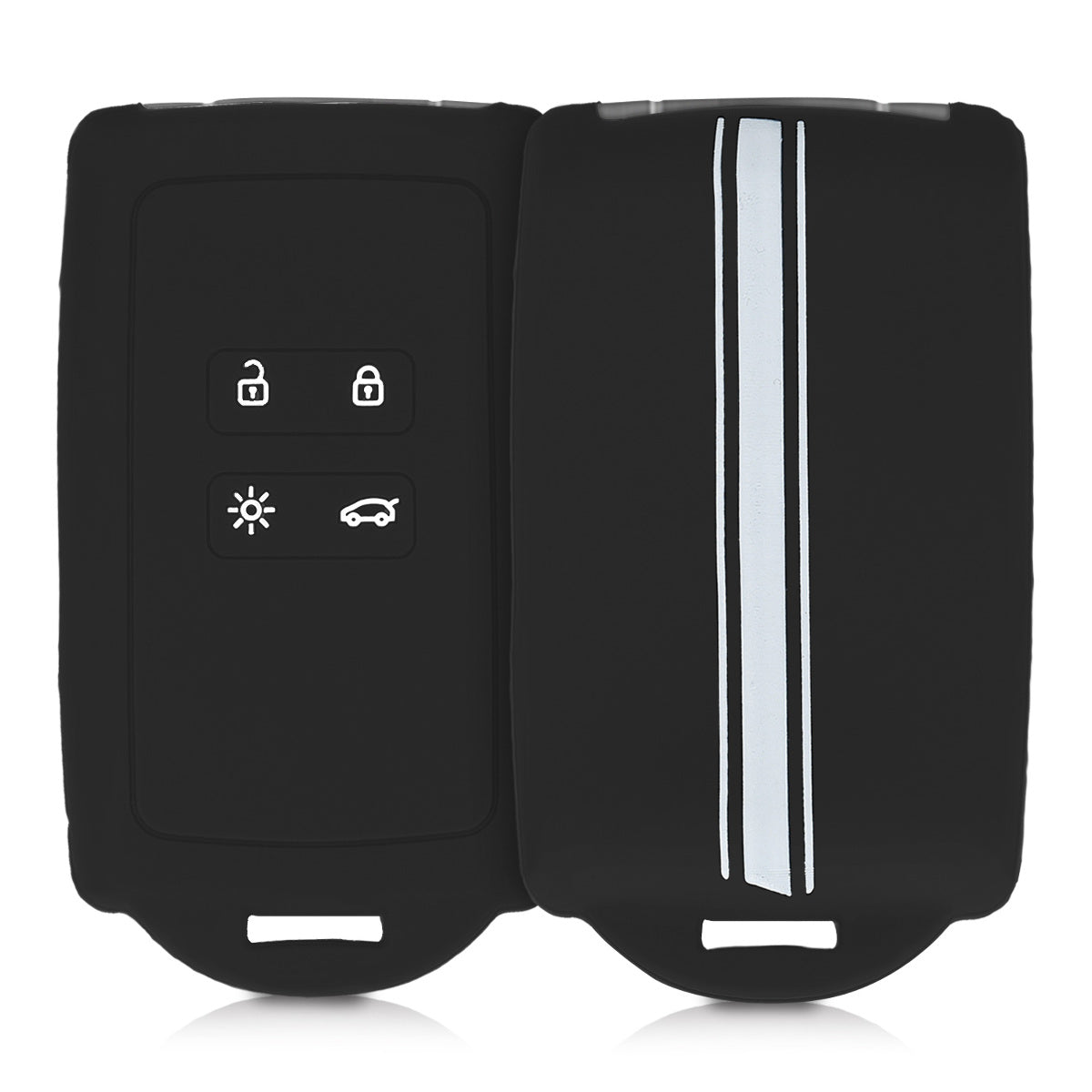 kwmobile Autoschlüssel Hülle kompatibel mit Renault 4-Tasten Smartkey Autoschlüssel (nur Keyless Go) Schutzhülle Cover