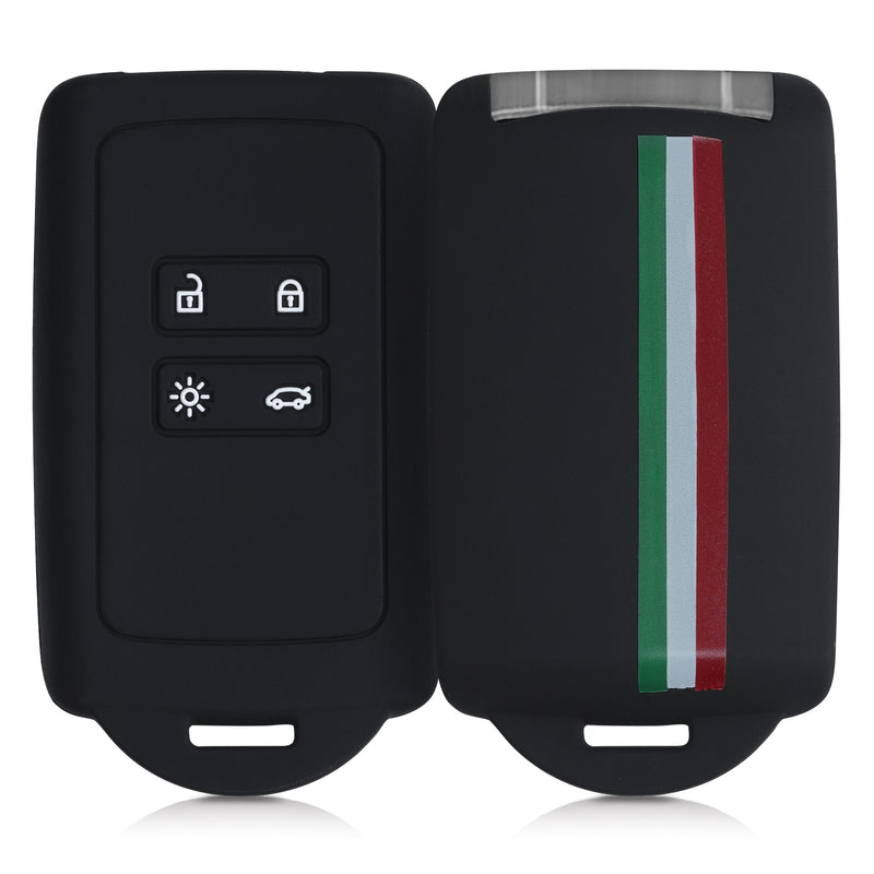 kwmobile Autoschlüssel Hülle kompatibel mit Renault 4-Tasten Smartkey Autoschlüssel (nur Keyless Go) Schutzhülle Cover