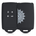 kwmobile Autoschlüssel Hülle kompatibel mit Renault 4-Tasten Smartkey Autoschlüssel (nur Keyless Go) Schutzhülle Cover