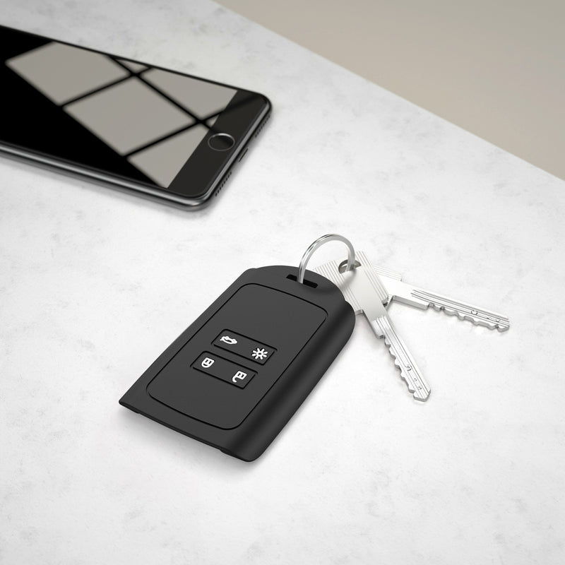 kwmobile Autoschlüssel Hülle kompatibel mit Renault 4-Tasten Smartkey Autoschlüssel (nur Keyless Go) Schutzhülle Cover
