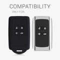 kwmobile Autoschlüssel Hülle kompatibel mit Renault 4-Tasten Smartkey Autoschlüssel (nur Keyless Go) Schutzhülle Cover