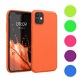 kwmobile Hülle kompatibel mit Apple iPhone 11 Hülle - weiches TPU Silikon Case - Cover geeignet für kabelloses Laden - Neon Pink Neon Pink  