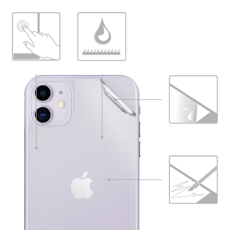 Schutzfolie Rückseite kompatibel mit Apple iPhone 11
