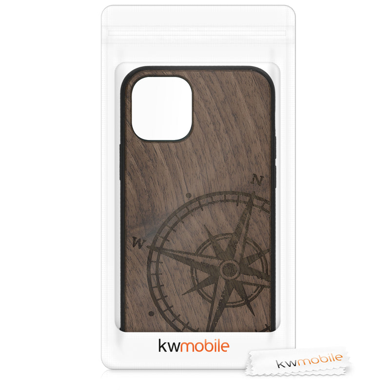 kwmobile Hülle kompatibel mit Apple iPhone 11 Pro Handy Cover TPU Handyhülle Kompass Vintage