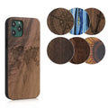 kwmobile Hülle kompatibel mit Apple iPhone 11 Pro Hülle - Holz Case - Handy Cover - TPU Handyhülle in Dunkelbraun Kompass Vintage Dunkelbraun  [dsg01]