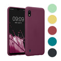 kwmobile Hülle kompatibel mit Samsung Galaxy A10 Hülle - weiches TPU Silikon Case - Cover geeignet für kabelloses Laden - Schwarz matt Schwarz matt  