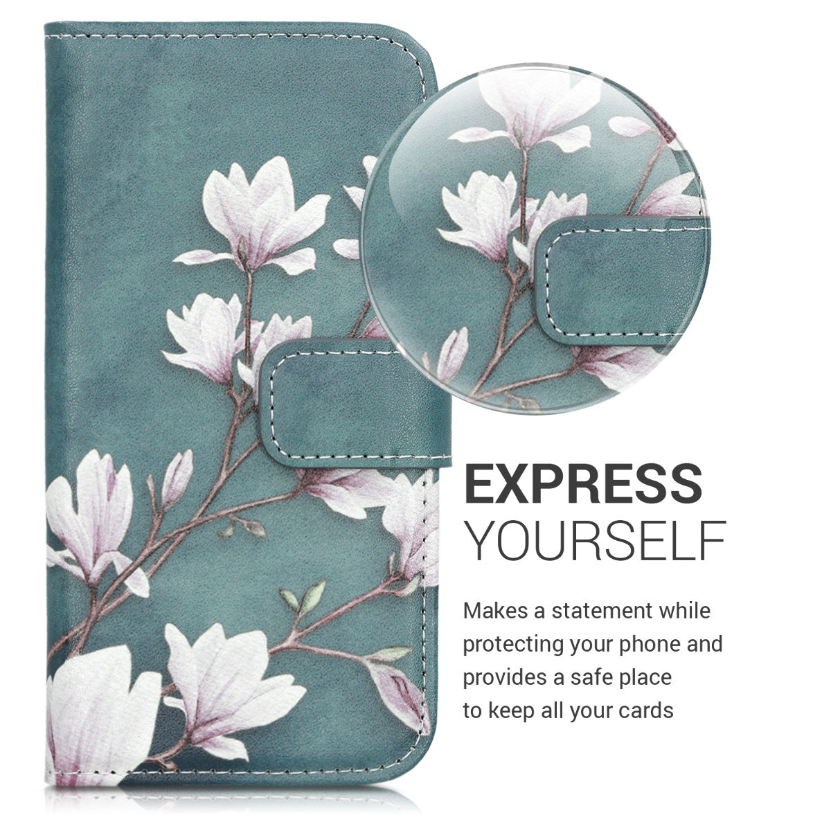 kwmobile Wallet Case kompatibel mit Samsung Galaxy A10 Hülle - Cover mit Ständer und Kartenfächern