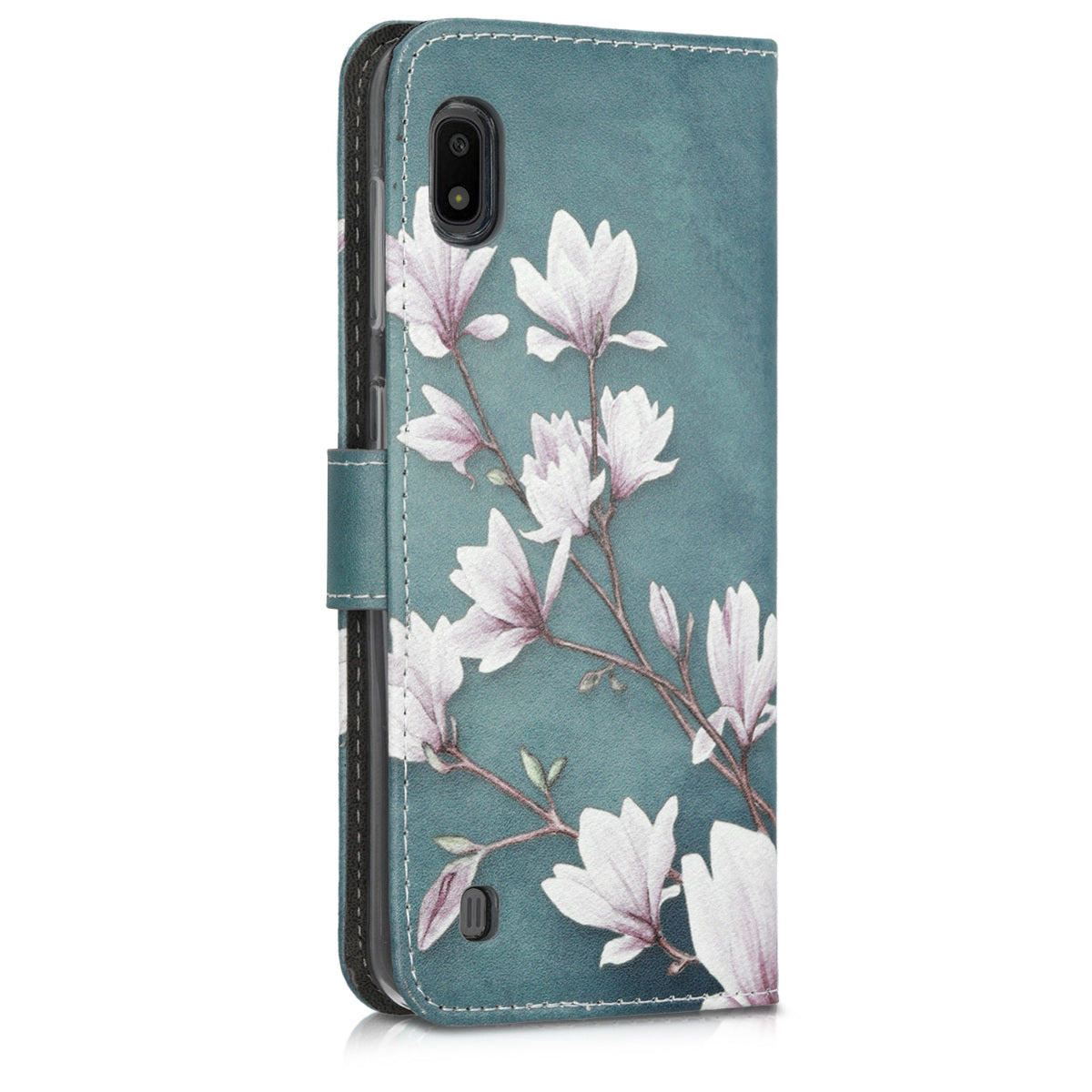 kwmobile Wallet Case kompatibel mit Samsung Galaxy A10 Hülle - Cover mit Ständer und Kartenfächern