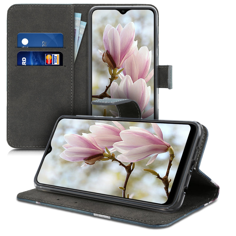 kwmobile Wallet Case kompatibel mit Samsung Galaxy A10 Hülle - Cover mit Ständer und Kartenfächern