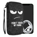 kwmobile Handytasche für Smartphones - Handy Filztasche - 16,5 x 8,9 cm Innenmaße