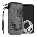 kwmobile Handytasche für Smartphones - Handy Filztasche - 16,5 x 8,9 cm Innenmaße