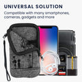 kwmobile Handytasche für Smartphones - Handy Filztasche - 16,5 x 8,9 cm Innenmaße
