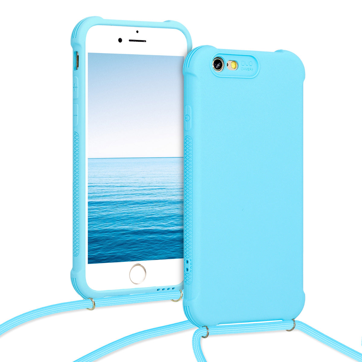 kwmobile Necklace Case kompatibel mit Apple iPhone 6 / 6S Hülle - Cover mit Kordel zum Umhängen - Silikon Schutzhülle