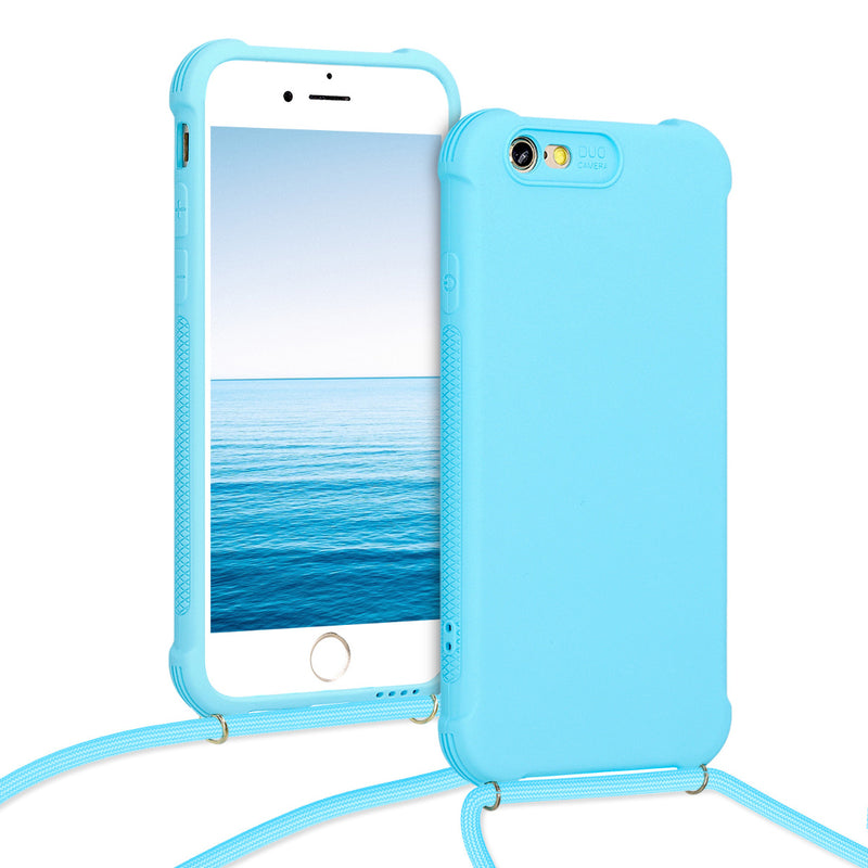 kwmobile Necklace Case kompatibel mit Apple iPhone 6 / 6S Hülle - Cover mit Kordel zum Umhängen - Silikon Schutzhülle