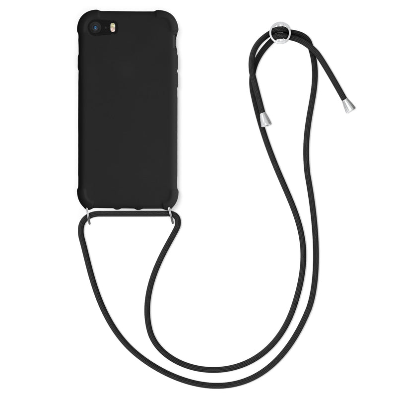 kwmobile Necklace Case kompatibel mit Apple iPhone SE (2022) / iPhone SE (2020) / iPhone 8 / iPhone 7 Hülle - Cover mit Kordel zum Umhängen - Silikon Schutzhülle