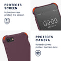 kwmobile Necklace Case kompatibel mit Apple iPhone SE (2022) / iPhone SE (2020) / iPhone 8 / iPhone 7 Hülle - Cover mit Kordel zum Umhängen - Silikon Schutzhülle