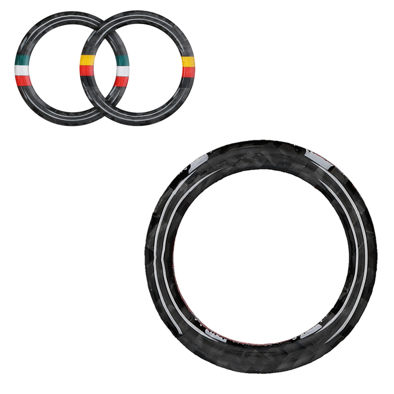 kwmobile Ringrahmen für Start/Stopp-Knopf kompatibel mit BMW 3er Serie E90/E91/E92/E93 - flexibler und dekorativer Ring
