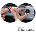 kwmobile Ringrahmen für Start/Stopp-Knopf kompatibel mit BMW 3er Serie E90/E91/E92/E93 - flexibler und dekorativer Ring