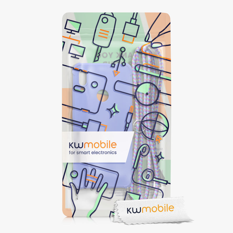 kwmobile Necklace Case kompatibel mit Xiaomi Redmi Note 7 / Note 7 Pro Hülle - Cover mit Kordel zum Umhängen - Silikon Schutzhülle