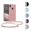kwmobile Necklace Case kompatibel mit Xiaomi Redmi Note 7 / Note 7 Pro Hülle - Cover mit Kordel zum Umhängen - Silikon Schutzhülle Lavendel Lavendel  