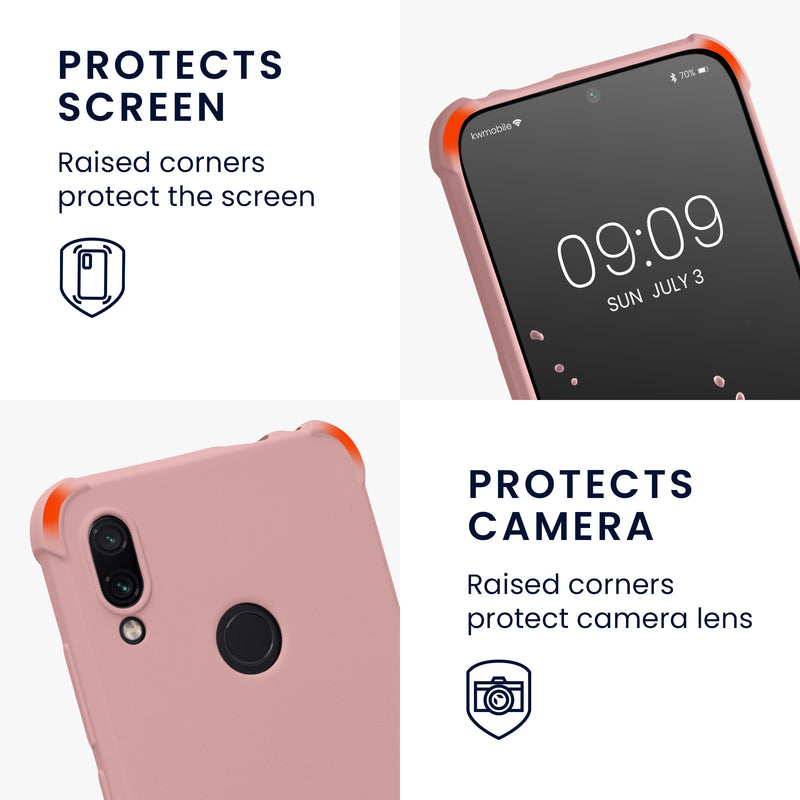 kwmobile Necklace Case kompatibel mit Xiaomi Redmi Note 7 / Note 7 Pro Hülle - Cover mit Kordel zum Umhängen - Silikon Schutzhülle