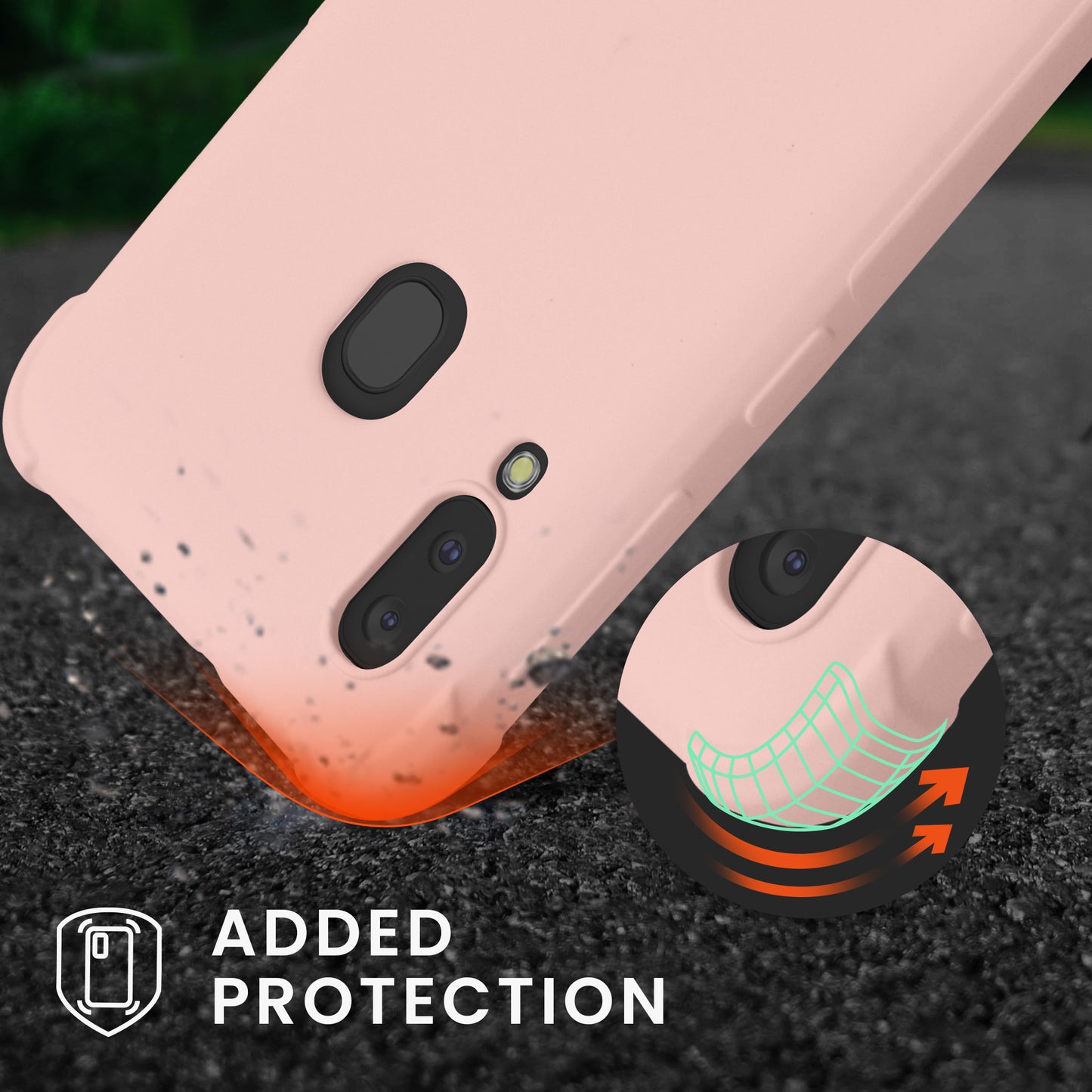 kwmobile Necklace Case kompatibel mit Samsung Galaxy A20e Hülle Cover mit Kordel zum Umhängen Silikon Schutzhülle