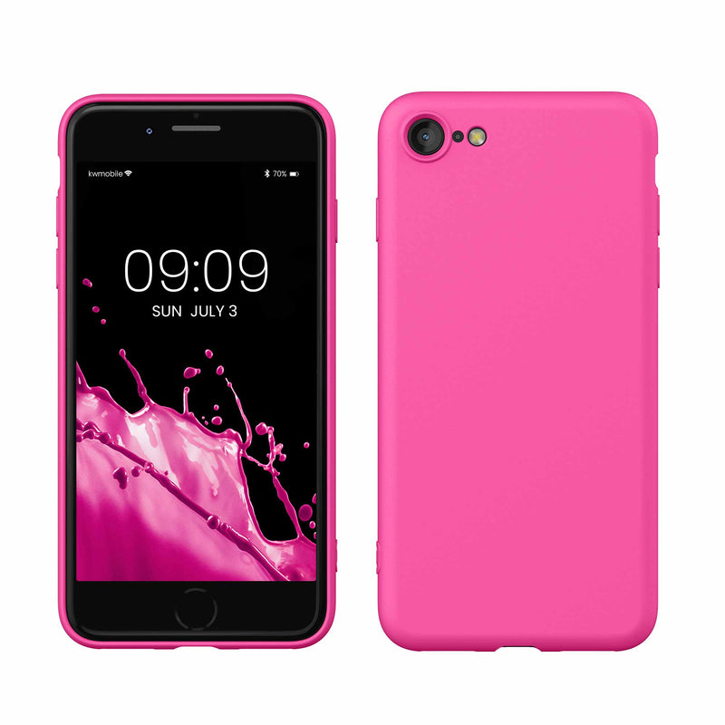 kwmobile Handyhülle für iPhone SE 2022 Hülle / iPhone SE 2020 / iPhone 8 / iPhone 7, für iPhone SE Hülle - Schutzhülle für kabelloses Laden - Case