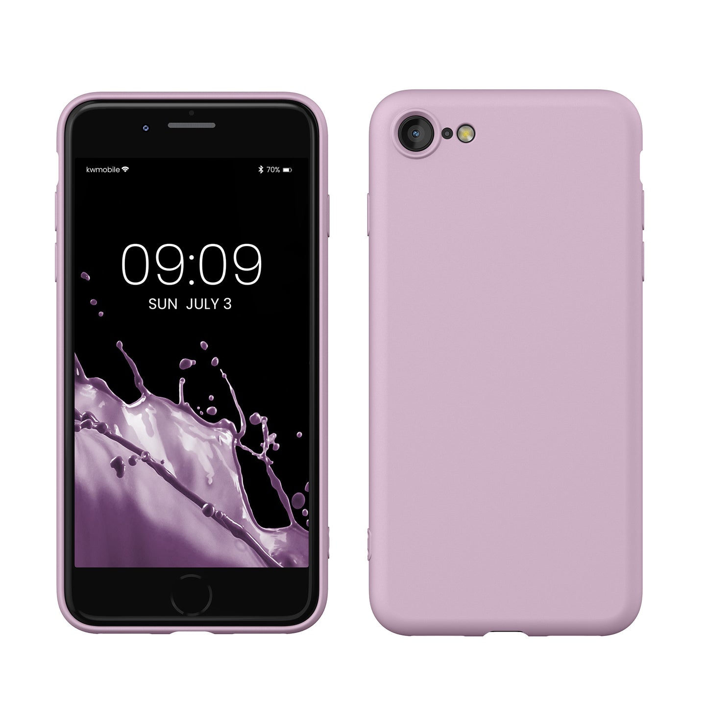kwmobile Handyhülle für iPhone SE 2022 Hülle / iPhone SE 2020 / iPhone 8 / iPhone 7, für iPhone SE Hülle - Schutzhülle für kabelloses Laden - Case