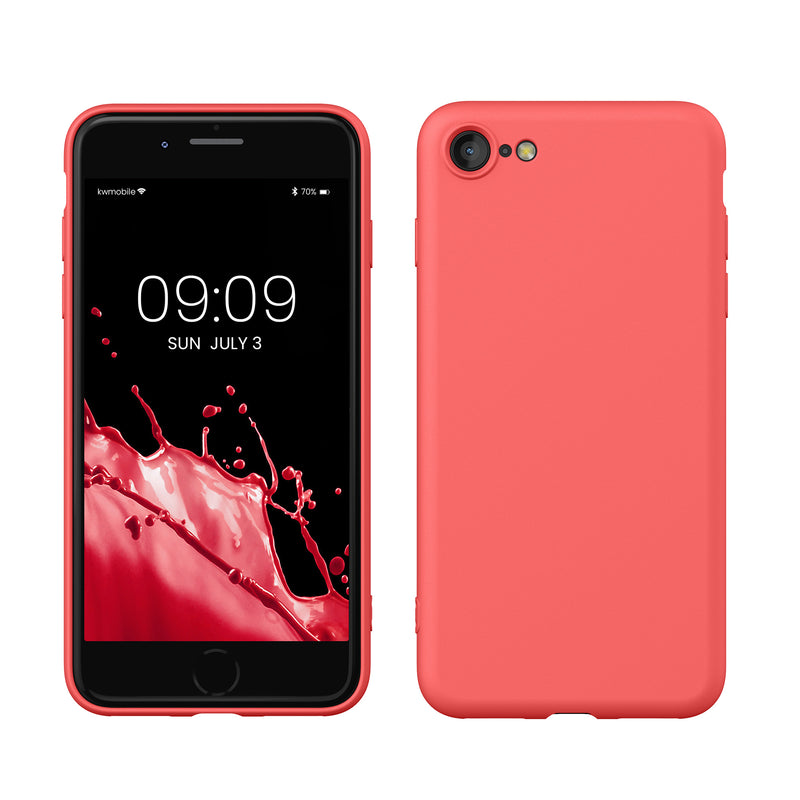 kwmobile Handyhülle für iPhone SE 2022 Hülle / iPhone SE 2020 / iPhone 8 / iPhone 7, für iPhone SE Hülle - Schutzhülle für kabelloses Laden - Case