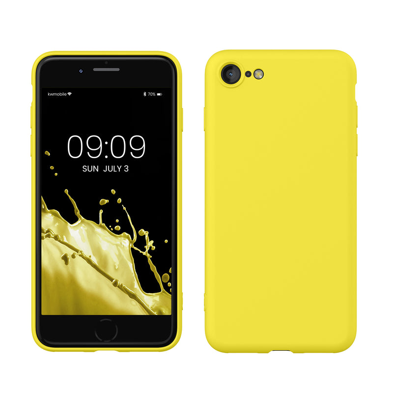 kwmobile Handyhülle für iPhone SE 2022 Hülle / iPhone SE 2020 / iPhone 8 / iPhone 7, für iPhone SE Hülle - Schutzhülle für kabelloses Laden - Case